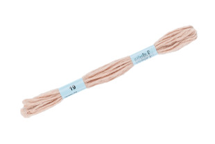 Нитки для вышивания " Gamma" декоративные " МУЛИНЕ Cloud" 100% полиэстер 6 м №19 серо- розовый