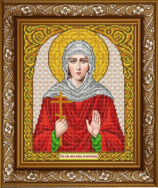Рисунок на ткани для вышивки бисером ИС-4009 Святая блаженная Ксения Петербургская 20х24,5см